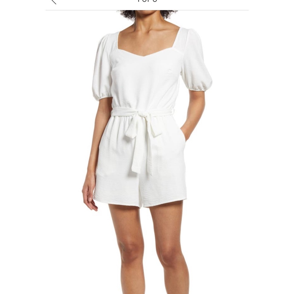 Fraiche by J tie waist romper